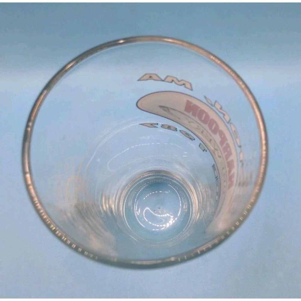 HARPOON VINTAGE BEER PINT GLASS ANNIVERSARY 1987 J.G. Goff's Pub Prov. RI